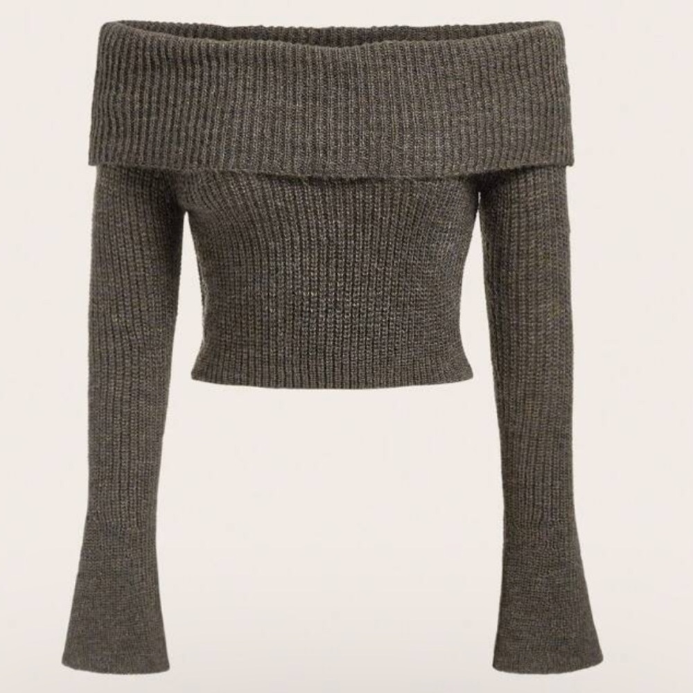 New over the shoulder knit top